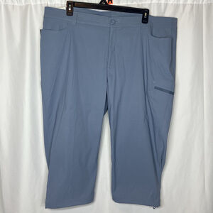 Eddie Bauer Rainier Capri Cargo Pants Women’s Sz 24 Blue Stretch Travel Hiking